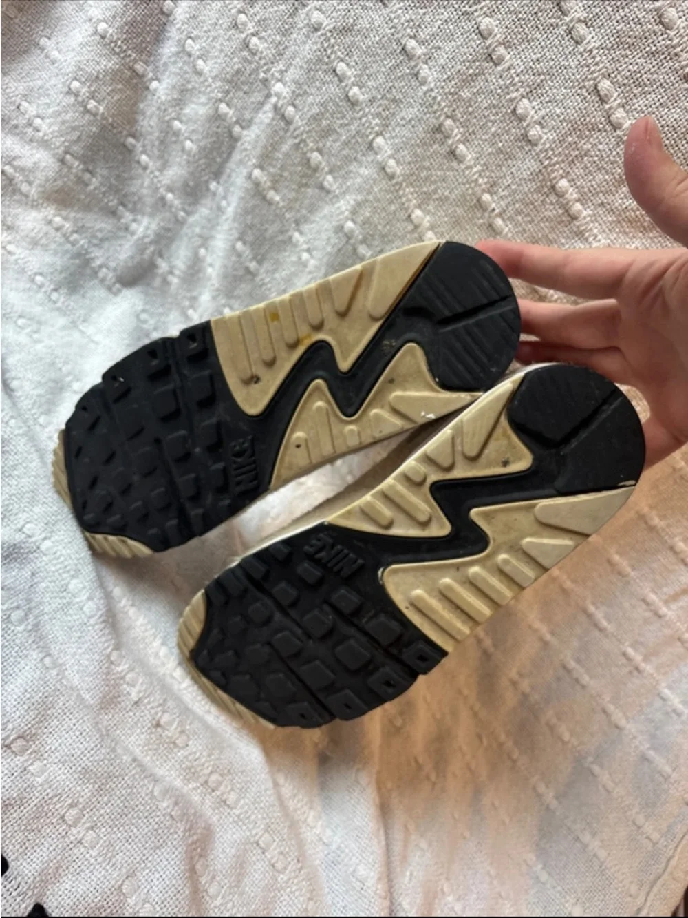 Nike Women's Air Max Sneakers in Cream and Beige